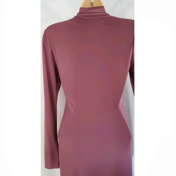 Women Fashion Nova Love Your FN Body Red Brown Stretch Long Sleeve Fully Size M - Picture 8 of 11